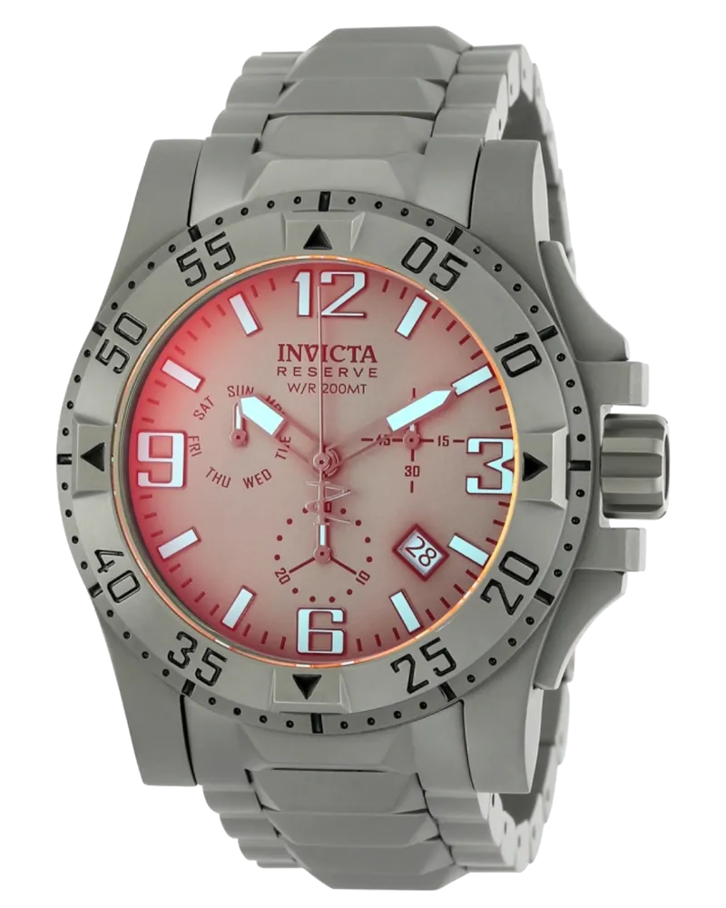Invicta Mens Reserve Excursion with Titanium Case and Dial Quartz