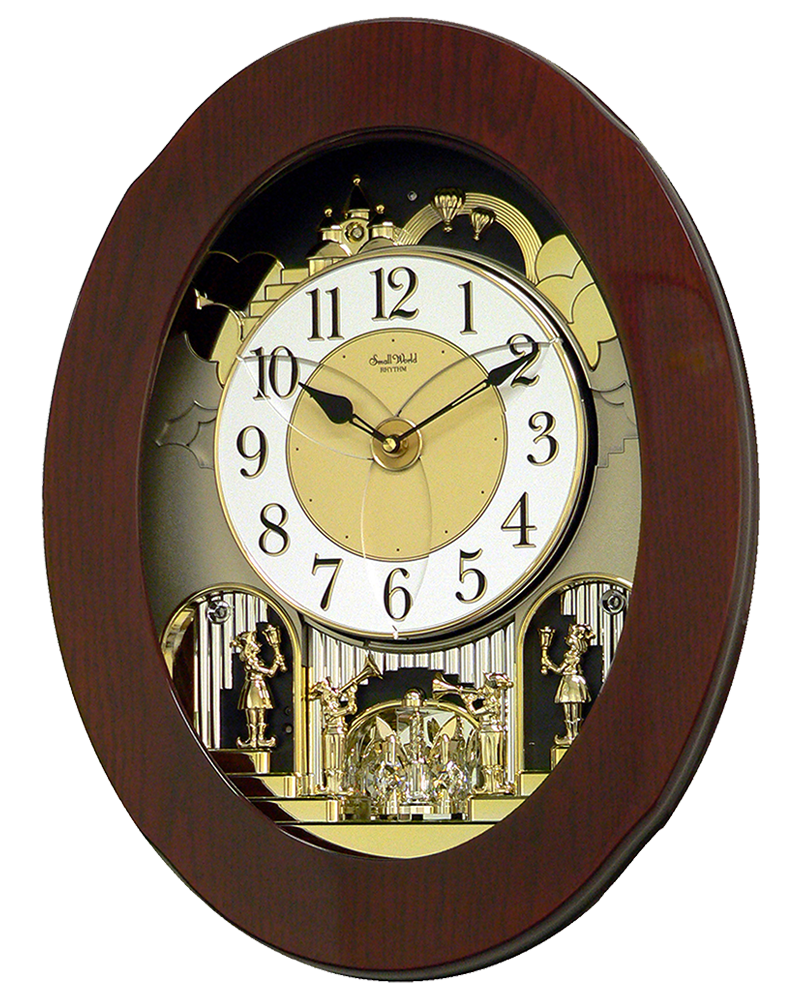 Rhythm Grand Nostalgia Entertainer Musical Magic Motion Wall Clock