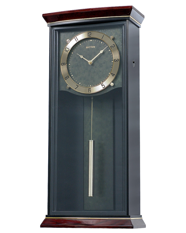 Rhythm WSM Brighton Wooden Musical Wall Clock