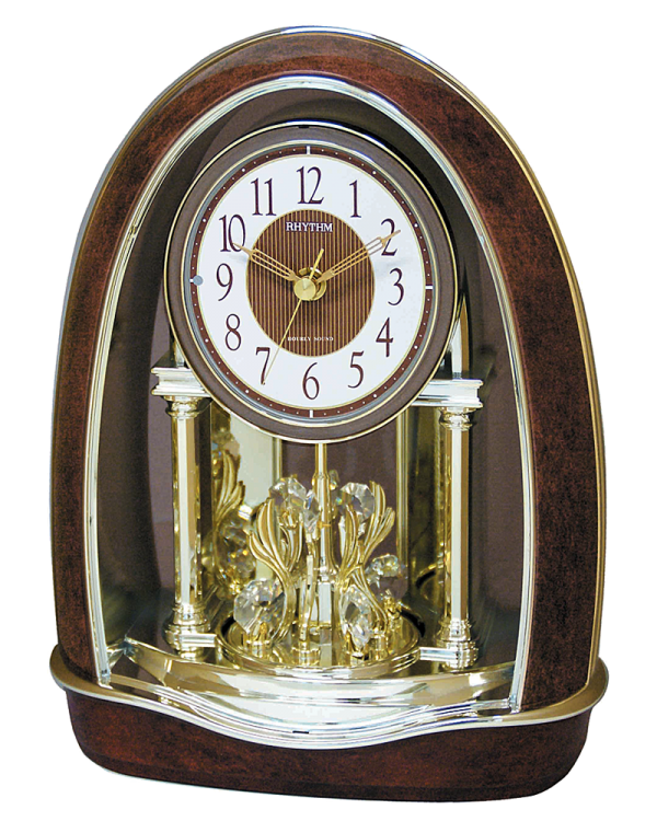 Rhythm Classic Nightingale Musical Mantel Clock