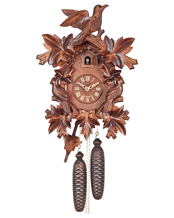 Engstler 8Day Carved Cuckoo Clock Bird and Leaf Alexander Clocks and