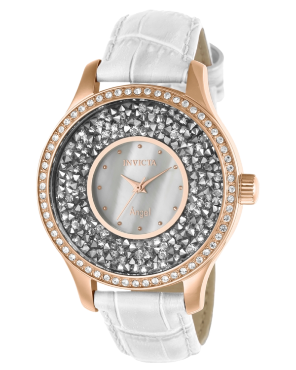 INVICTA ANGEL WOMENS QUARTZ 40MM ROSE GOLD CASE WHITE DIAL | Alexander ...